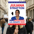 Juliana Stratton For Illinois Senate 2026 Election Sign, Political Campaign Sign, Senate Election 2026 Race Poster Sign