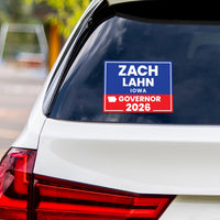 Zach Lahn For Iowa Governor 2026 Vinyl Sticker, Vote Zach Lahn, Iowa Governor Elections 2026 Bumper Sticker 6" x 4.5"