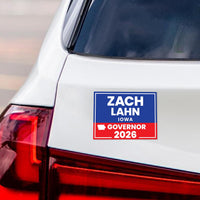 Zach Lahn For Iowa Governor 2026 Car Magnet - Vote Zach Lahn Vehicle Magnet, Iowa Governor Elections 2026 Magnet - 6" x 4.5"
