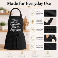 Custom Christian Apron, Jesus Is My Jam Cooking Apron, Faith Kitchen Apron with Pockets, Full-Length Funny Apron, Funny Gift for Her