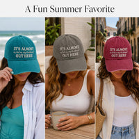 Hot Husband Quote Embroidered Hat, Funny Wife Summer Cap, Low Profile Dad Hat, Beach Vacation Outfit, Bio Washed Cotton Cap Gift for Her