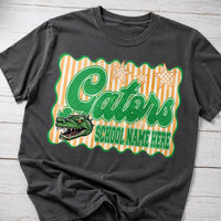 Personalized School Mascot Shirt, Custom Team Name Tee, Retro Varsity Spirit Wear Design, School Game Day Outfit, Coach Gift for Team