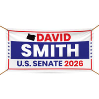 David Brock For Oregon U.S. Senate Banner Sign, 13 oz Waterproof US Senate Election 2026, Democratic Party Vinyl Banner With Metal Grommets