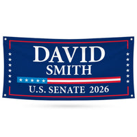 David Brock For Oregon U.S. Senate Banner Sign, 13 oz Waterproof US Senate Election 2026, Democratic Party Vinyl Banner With Metal Grommets