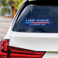 Larry Marker For New Mexico Senate 2026 Vinyl Sticker, Vote Larry Marker Decal, New Mexico Senate Elections 2026 Bumper Sticker, 10" x 3"