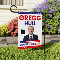 Gregg Hull For New Mexico Governor 2026 Garden Flag, Double Sided, 2026 Governor Flag, Elections Flag, Race Red White & Blue Flag