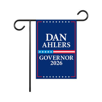 Dan Ahlers For South Dakota Governor 2026 Garden Flag, Double Sided, 2026 Governor Flag, Elections Flag, Race Red White & Blue Flag