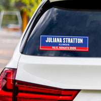 Juliana Stratton For Illinois Senate 2026 Vinyl Sticker, Vote Juliana Decal, Illinois Senate Elections 2026 Bumper Sticker, 10" x 3"
