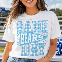 Personalized Game Day Shirt, Custom School Mascot Team Tee, Varsity Checkered Spirit Shirt, Sports Mom Outfit, Team Coach Gift for Her