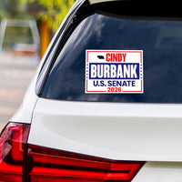 Cindy Burbank For Nebraska Senate 2026 Vinyl Sticker, Vote Cindy Burbank Decal, Nebraska Senate Elections 2026 Bumper Sticker, 6" x 4.5"