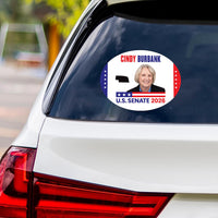Cindy Burbank For Nebraska Senate 2026 Vinyl Sticker, Vote Cindy Burbank Decal, Nebraska Senate Elections 2026 Bumper Sticker, 6" x 4.5"