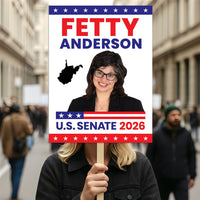 Fetty Anderson For West Virginia Senate 2026 Election Sign, Republican, Political Campaign Sign, Senate Election 2026 Race Poster Sign