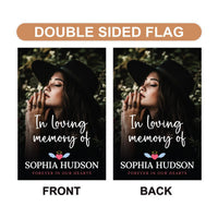 Personalized Memorial Garden Flag, 12x18 Double Sided Photo Tribute, Custom Memorial Flag, Sympathy Gift, Celebration of Life Gift