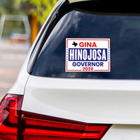 Gina Hinojosa For Texas Governor 2026 Vinyl Sticker, Vote Gina Hinojosa, Texas Governor Elections 2026 Bumper Sticker 6"x 4.5"