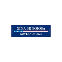 Gina Hinojosa For Texas Governor 2026 Car Magnet - Vote Gina Hinojosa Vehicle Magnet, Texas Governor Elections 2026 Magnet - 10" x 3"