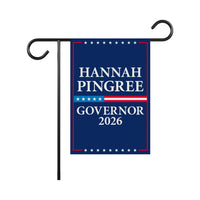 Hannah Pingree For Maine Governor 2026 Garden Flag, Double Sided, 2026 Governor Flag, Elections Flag, Race Red White & Blue Flag