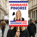 Hannah Pingree For Maine Governor 2026 Election Sign, Political Campaign Sign, Republican party, Governor Election 2026 Race Poster Sign