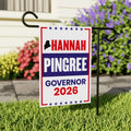 Hannah Pingree For Maine Governor 2026 Garden Flag, Double Sided, 2026 Governor Flag, Elections Flag, Race Red White & Blue Flag