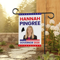 Hannah Pingree For Maine Governor 2026 Garden Flag, Double Sided, 2026 Governor Flag, Elections Flag, Race Red White & Blue Flag