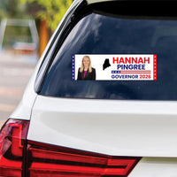 Hannah Pingree For Maine Governor 2026 Vinyl Sticker, Vote Hannah Pingree, Maine Governor Elections 2026 Bumper Sticker 10" x 3"