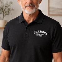 Custom Embroidered Polo Shirt for Dad and Grandpa, Personalized Polo Shirts for Birthday Gift, Weekend Wear, Dad Polo, Casual Polo
