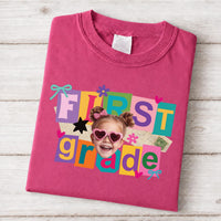 Personalized First Grade Teacher Shirt, Custom Student Photo Tee, Cute Teacher Tee, First Day Classroom Outfit, Back to School Gift