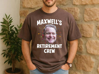 Personalized Retirement Party Shirt, Custom Photo Crew Tee, Matching Coworker Group Shirts, Funny Retiree Outfit, Farewell Gift for Boss