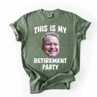 Personalized Retirement Party Shirt, Custom Photo Crew Tee, Matching Coworker Group Shirts, Funny Retiree Outfit, Farewell Gift for Boss