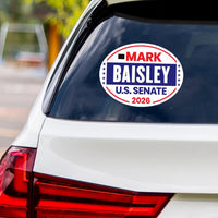Mark Baisley For Colorado Senate 2026 Vinyl Sticker, Vote Mark Baisley Decal, Colorado Senate Elections 2026 Bumper Sticker, 6" x 4.5"