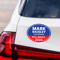 Mark Baisley For Colorado Senate 2026 Car Magnet - Vote Mark Baisley Vehicle Magnet, Colorado Senate Elections 2026 Magnet - 6" x 4.5"