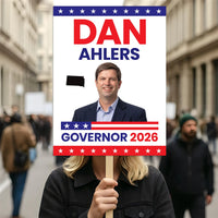 Dan Ahlers For South Dakota Governor 2026 Election Sign, Political Campaign Sign, Republic party, Governor Election 2026 Race Poster Sign