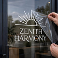 Custom Vinyl Storefront Decal: Business Logo, Text, Socials & QR Code