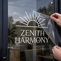 Custom Vinyl Storefront Decal: Business Logo, Text, Socials & QR Code