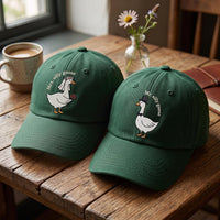 Personalized Mr and Mrs Silly Goose Embroidered Hat, Matching Bride Groom Caps, Bridal Party Cap, Funny Couple Gift, Wedding Party Favor