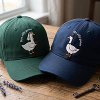 Personalized Mr and Mrs Silly Goose Embroidered Hat, Matching Bride Groom Caps, Bridal Party Cap, Funny Couple Gift, Wedding Party Favor