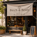 Custom Coffee Shop Vinyl Banner Sign, Personalized Cafe Branding, Waterproof Storefront Vinyl Sign, Vendor Booth Decor, Custom Logo Banner