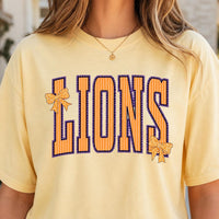 Personalized School Mascot Shirt, Custom Team Name Tee, Retro Varsity Bow Spirit Wear, Game Day Teacher Shirt, Custom Team Gift for Staff