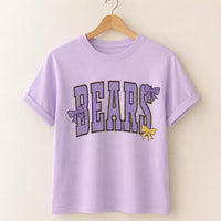 Personalized School Mascot Shirt, Custom Team Name Tee, Retro Varsity Bow Spirit Wear, Game Day Teacher Shirt, Custom Team Gift for Staff