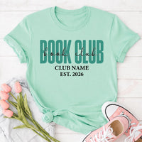 Personalized Book Club Friends Shirt, Custom Reading Circle Tee, Club Name and Est Year Design, Matching Reader Outfit, Gift for Readers