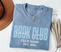 Personalized Book Club Friends Shirt, Custom Reading Circle Tee, Club Name and Est Year Design, Matching Reader Outfit, Gift for Readers