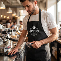 Custom Logo Apron, Personalized Cafe Restaurant Uniform, Professional Chef Apron, Branded Cooking Apron for Staff, Restaurant Gift