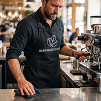 Custom Logo Apron, Personalized Cafe Restaurant Uniform, Professional Chef Apron, Branded Cooking Apron for Staff, Restaurant Gift