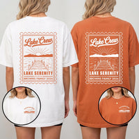 Personalized Lake Vacation Shirt, Custom Family Trip T-Shirt, Matching Lake Crew Outfit, Family Trip Gift, Front Back