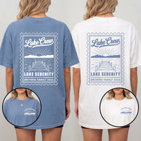 Personalized Lake Vacation Shirt, Custom Family Trip T-Shirt, Matching Lake Crew Outfit, Family Trip Gift, Front Back