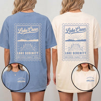 Personalized Lake Vacation Shirt, Custom Family Trip T-Shirt, Matching Lake Crew Outfit, Family Trip Gift, Front Back