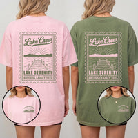 Personalized Lake Vacation Shirt, Custom Family Trip T-Shirt, Matching Lake Crew Outfit, Family Trip Gift, Front Back