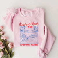 Personalized Family Lake Vacation Shirt, Custom Beach Trip Tee, Choose Your Lake Scene, Family Reunion Tee, Vacation Gift