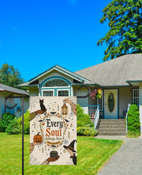 Every Soul Belongs Here Halloween Garden Flag, 12x18 Double Sided Yard Flag, Spooky Porch Decor, Autumn Welcome Sign, Witch Decor Gift
