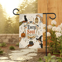 Every Soul Belongs Here Halloween Garden Flag, 12x18 Double Sided Yard Flag, Spooky Porch Decor, Autumn Welcome Sign, Witch Decor Gift