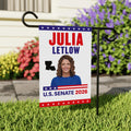 Julia Letlow For Louisiana Senate 2026 Garden Flag, Double Sided, 2026 Senate Flag, Elections Flag, Anti-Trump, Race Red White Blue Flag